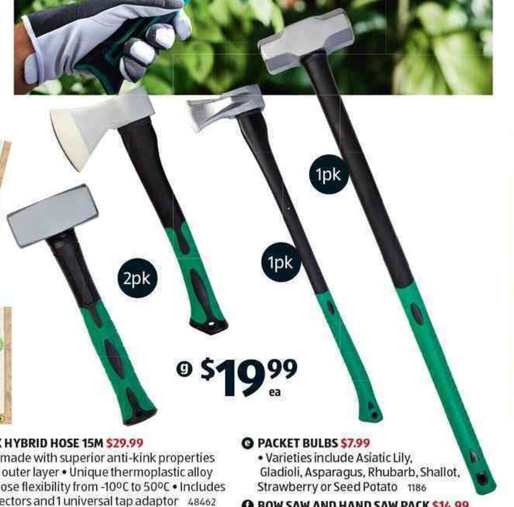Assorted Hammers and Axes offer at ALDI