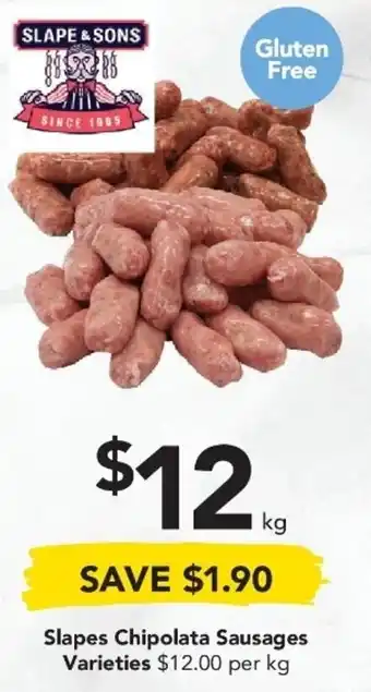 Drakes Slapes Chipolata Sausages offer