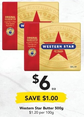 Western Star Butter 500g
