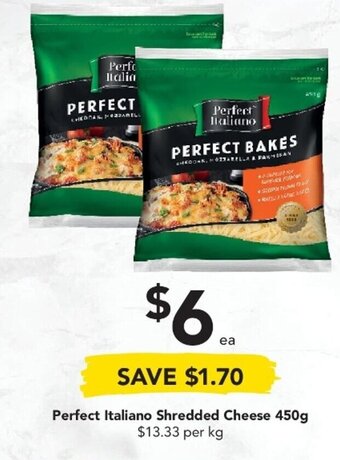 Drakes Perfect Italiano Shredded Cheese 450g offer