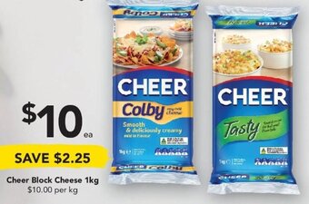 Drakes Cheer Block Cheese 1kg offer