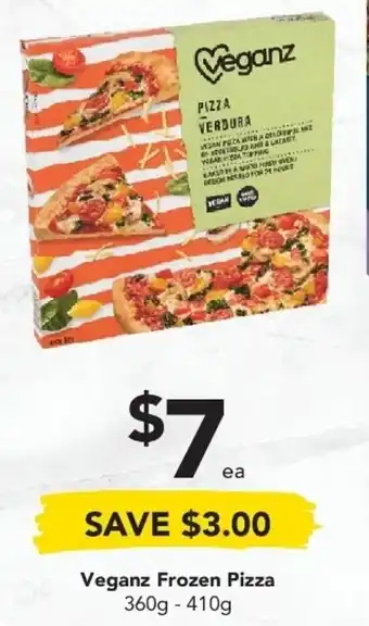 Drakes Veganz Frozen Pizza 360g-410g offer