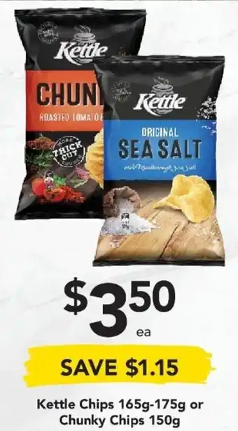 Drakes Kettle Chips 165g-175g or Chunky Chips 150g offer