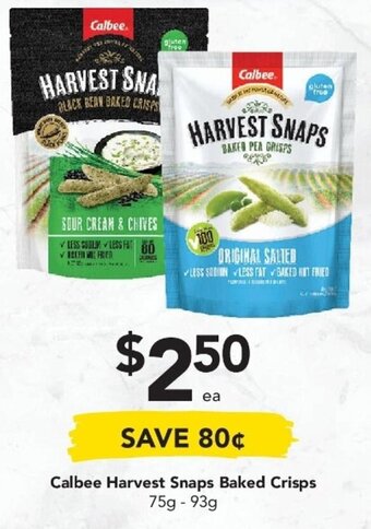 Calbee Harvest Snaps Baked Crisps 75g-93g