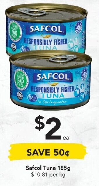 Safcol tuna 185g