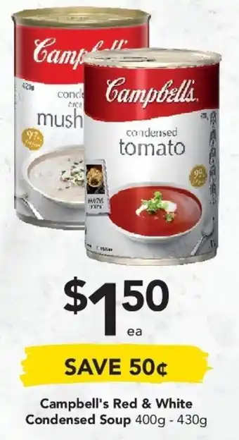 Campbell's Red & White Condensed Soup 400g-430g
