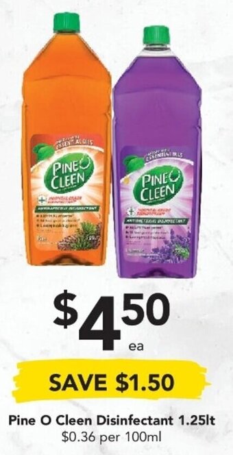 Drakes Pine O Clean Disinfectant 1.25lt offer
