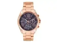 Bevilles Jewellery Pierre Cardin Gents Black & Rose Gold Chronograph Watch Model-5419 offer