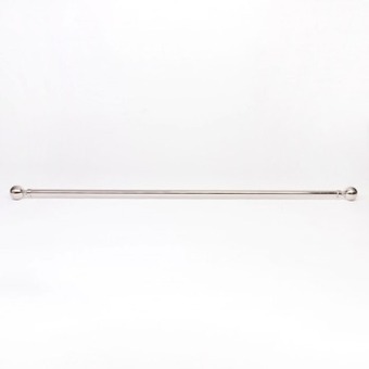 Pillow Talk Bailey extendable brushed chrome curtain rod set by habitat offer