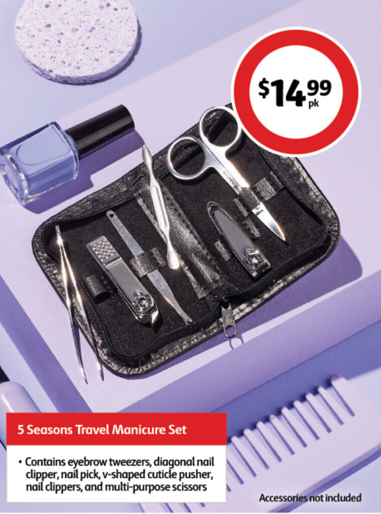 5 Seasons Travel Manicure Set offer at Coles