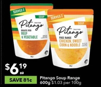 Ritchies Pitango Soup Range 600g` offer