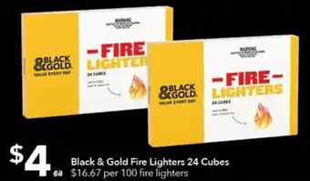 Ritchies Black & Gold Fire Lighters 24 Cubes offer