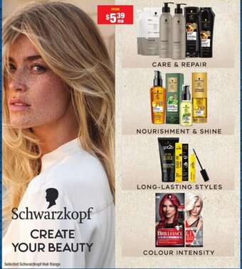 My Chemist Selected Schwarzkopf Hair Range offer