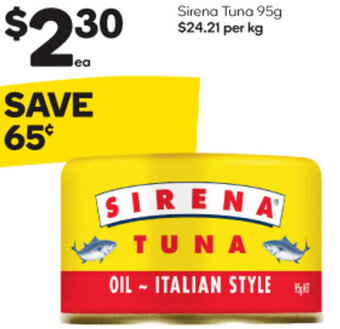 Woolworths Sirena Tuna 95g offer