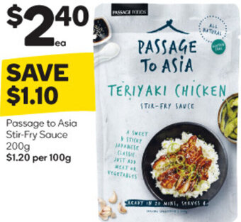 Woolworths Passage to Asia Stir-Fry Sauce 200g offer