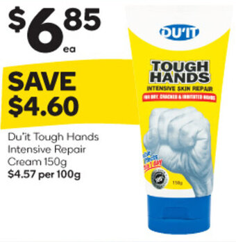 Woolworths Du'it Tough Hands Intensive Repair Cream 150g offer