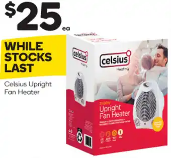 Woolworths Celsius Upright Fan Heater offer