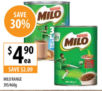 Supabarn Milo 395/460g offer