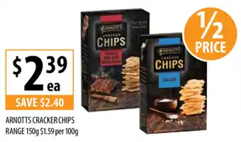 Supabarn Arnotts Cracker Chips 100g offer
