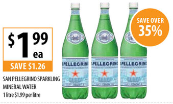 Supabarn San Pellegrino Sparkling Mineral Water offer