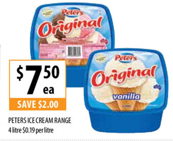Supabarn Peters Ice Cream offer