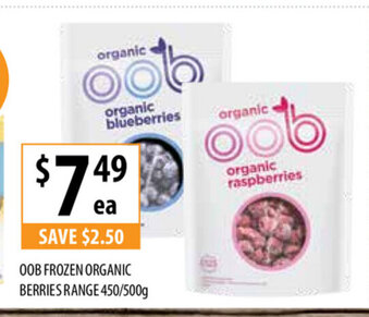 OOB Frozen Organic Berries