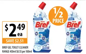 Supabarn Bref Gel Toilet Cleaner 100ml offer