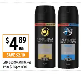 Supabarn Lynx Deodorant 100ml offer