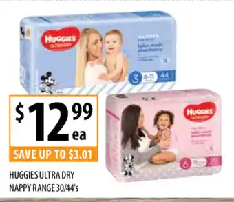 Supabarn Huggies Ultra Dry Nappy offer