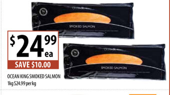 Supabarn Ocean King Smoked Salmon offer