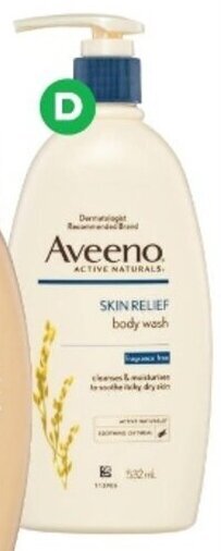 Woolworths Aveeno Skin Relief Body Wash 532ml offer