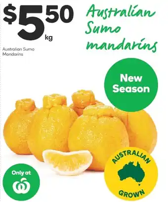Woolworths Australian Sumo Mandarins offer