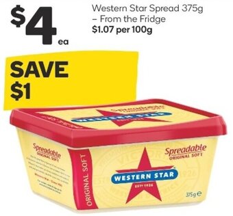 Woolworths Western Star Spread 375g offer