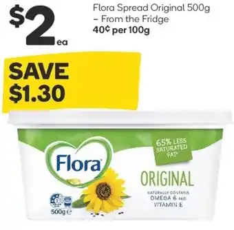 Woolworths Flora Spread Original 500g offer