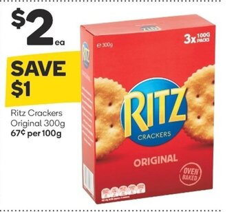 Woolworths Ritz Crackers Original 300g offer