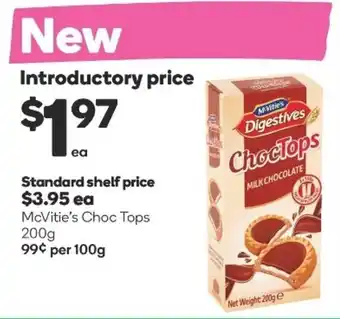 Woolworths McVitie's Choc Tops 200g offer