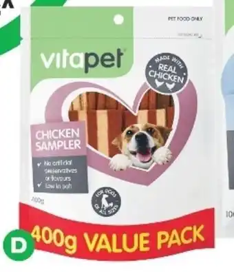 Woolworths Vitapet Jerhigh Variety Dog Treats 400g offer