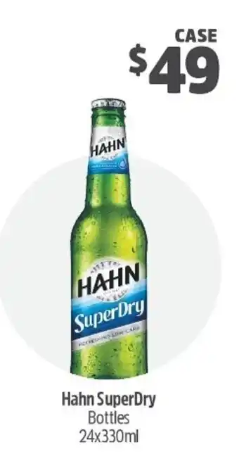 Woolworths Hahn Super Dry 24x330ml offer