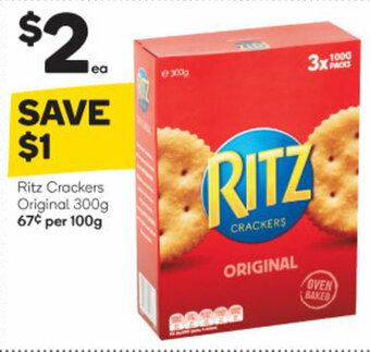 Woolworths Ritz Crackers Original 300g offer