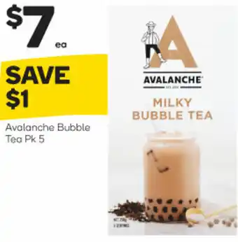 Woolworths Avalanch Bubble Tea Pk 5 offer