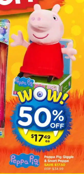 Toyworld Peppa Pig Giggle & Snort Peppa offer