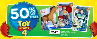 Talking Plush Bullseye, Jessie or Buzz