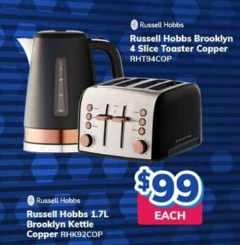 Bi-Rite Russell Hobbs 1.7L Brooklyn Kettle Copper offer