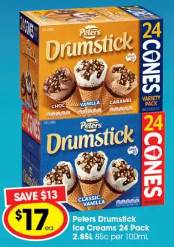 Ritchies Peters Drumstick Ice Cream 24 Pack offer