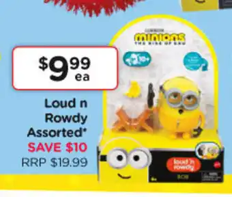 Toyworld Minions Loud n Rowdy Assorted offer