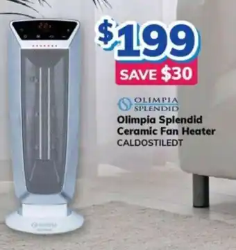 Bi-Rite Olimpia Splendid Ceramic Fan Heater offer