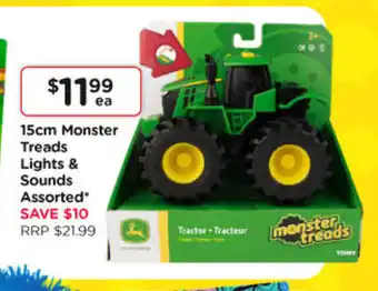 Toyworld 15cm Monster Treads Light & Sounds Assorted offer