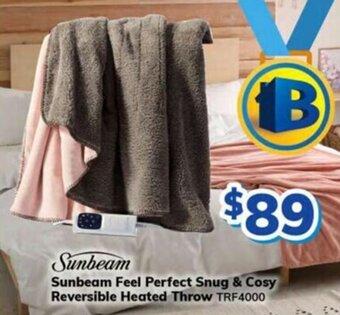 Bi-Rite Sunbeam Feel Perfect Snug & Cosy Reversible Heated Throw offer