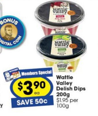 Ritchies Wattle Valley Delish Dips 200g offer