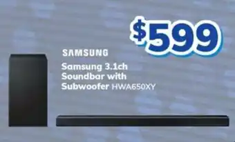 Bi-Rite Samsung 3.1ch Soundbar with Subwoofer offer